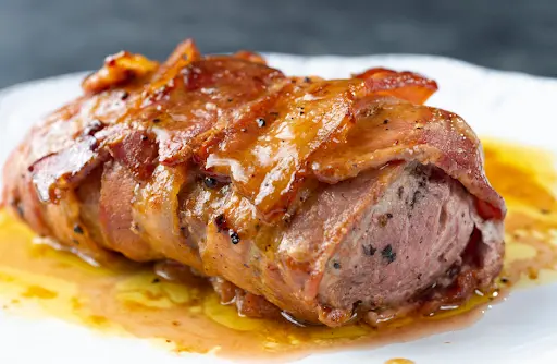 Crispy Bacon Wrapped Pork Tenderloin